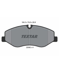 TEXTAR 2206201 - Kit pastiglie freno, Freno a disco
