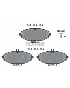 TEXTAR 2207601 - Kit pastiglie freno, Freno a disco