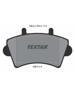 TEXTAR 2361301 - Kit pastiglie freno, Freno a disco