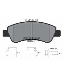 TEXTAR 2395401 - Kit pastiglie freno, Freno a disco