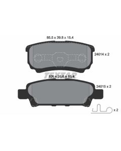 TEXTAR 2401401 - Kit pastiglie freno, Freno a disco