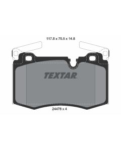 TEXTAR 2447801 - Kit pastiglie freno, Freno a disco