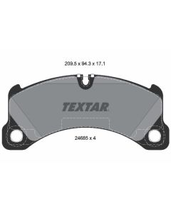 TEXTAR 2468501 - Kit pastiglie freno, Freno a disco