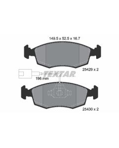 TEXTAR 2542901 - Kit pastiglie freno, Freno a disco