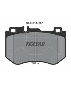 TEXTAR 2599701 - Kit pastiglie freno, Freno a disco