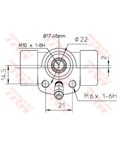 TRW BWC107 - Cilindretto freno