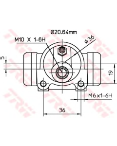 TRW BWF303 - Cilindretto freno