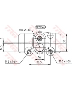 TRW BWH298 - Cilindretto freno