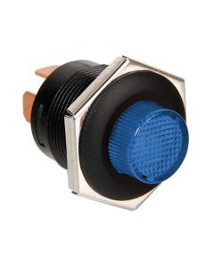 LAMPA - Interruttore a pulsante con spia a Led - 12/24V - Blu
