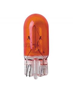 LAMPA - 12V Lampada con zoccolo vetro - WY5W - 5W - W2,1x9,5d - 2 pz  - D/Blister - Arancio