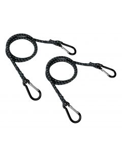 LAMPA - Snap-Hook, coppia corde elastiche con moschettoni in alluminio