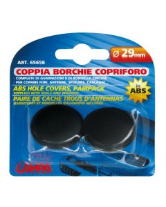 LAMPA - Coppia borchie copriforo in ABS - Ø 29 mm