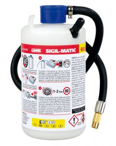 LAMPA - Sigil-Matic, kit liquido sigillante per pneumatici, 600 ml