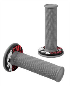 LAMPA - Donut Off-Road Grips, manopole universali - Grigio - Rosso