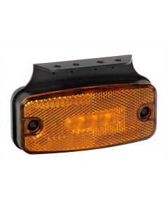 LAMPA - Luce ingombro con catarifrangente e staffa, 10/30V - 4 Led - Arancio