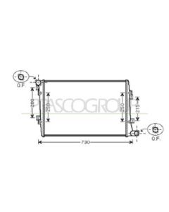 PRASCO AD320R006 - Radiatore, Raffreddamento motore