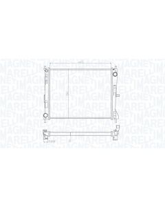 MAGNETI MARELLI 350213165300 - Radiatore, Raffreddamento motore