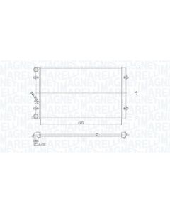 MAGNETI MARELLI 350213190800 - Radiatore, Raffreddamento motore