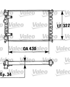 VALEO 730946 - Radiatore, Raffreddamento motore