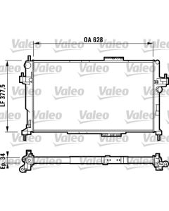VALEO 732824 - Radiatore, Raffreddamento motore