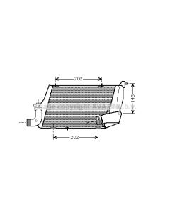 AVA QUALITY COOLING AI4218 - Intercooler