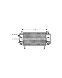AVA QUALITY COOLING AI4357 - Intercooler