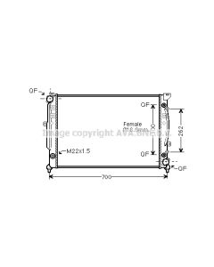 AVA QUALITY COOLING AIA2125 - Radiatore, Raffreddamento motore