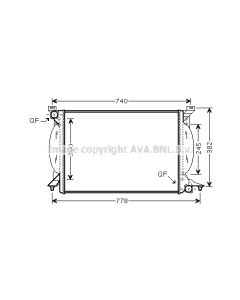 AVA QUALITY COOLING AIA2206 - Radiatore, Raffreddamento motore
