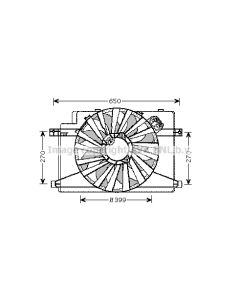 AVA QUALITY COOLING AL7510 - Ventola, Raffreddamento motore