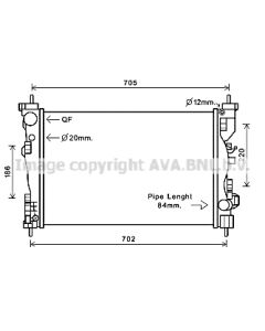 AVA QUALITY COOLING ALA2120 - Radiatore, Raffreddamento motore