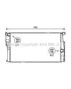 AVA QUALITY COOLING BW2446 - Radiatore, Raffreddamento motore