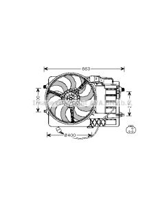 AVA QUALITY COOLING BW7516 - Ventola, Raffreddamento motore