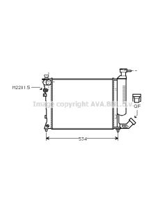 AVA QUALITY COOLING CNA2059 - Radiatore, Raffreddamento motore