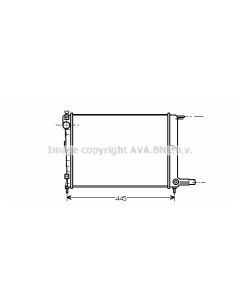 AVA QUALITY COOLING CNA2070 - Radiatore, Raffreddamento motore