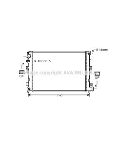 AVA QUALITY COOLING CNA2089 - Radiatore, Raffreddamento motore