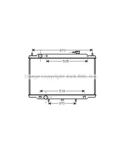 AVA QUALITY COOLING DN2302 - Radiatore, Raffreddamento motore