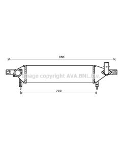AVA QUALITY COOLING DN4409 - Intercooler