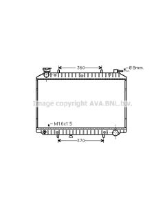 AVA QUALITY COOLING DNA2173 - Radiatore, Raffreddamento motore