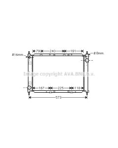 AVA QUALITY COOLING DNA2261 - Radiatore, Raffreddamento motore