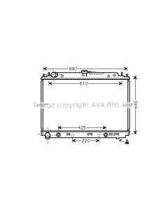 AVA QUALITY COOLING DNA2297 - Radiatore, Raffreddamento motore