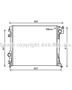 AVA QUALITY COOLING DNA2421 - Radiatore, Raffreddamento motore