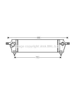 AVA QUALITY COOLING DNA4333 - Intercooler
