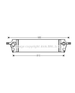 AVA QUALITY COOLING DNA4350 - Intercooler