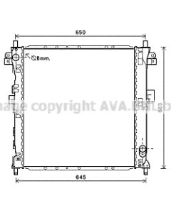 AVA QUALITY COOLING DWA2123 - Radiatore, Raffreddamento motore