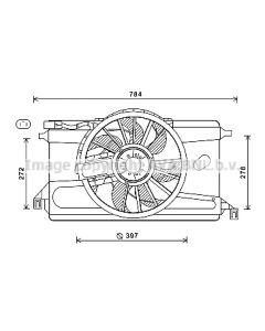 AVA QUALITY COOLING FD7561 - Ventola, Raffreddamento motore