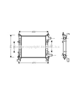 AVA QUALITY COOLING FDA2260 - Radiatore, Raffreddamento motore