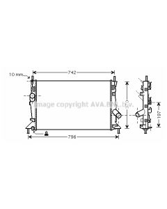 AVA QUALITY COOLING FDA2370 - Radiatore, Raffreddamento motore