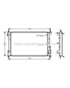 AVA QUALITY COOLING FDA2411 - Radiatore, Raffreddamento motore