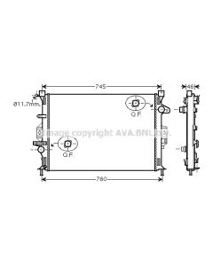 AVA QUALITY COOLING FDA2421 - Radiatore, Raffreddamento motore