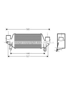AVA QUALITY COOLING FDA4313 - Intercooler
